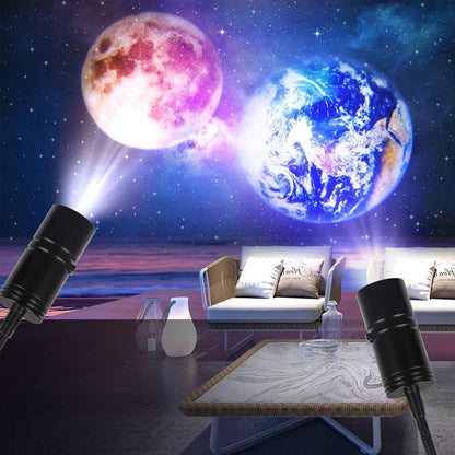 Mini 360° Adjustable Moon &amp; Star Projector Lamp