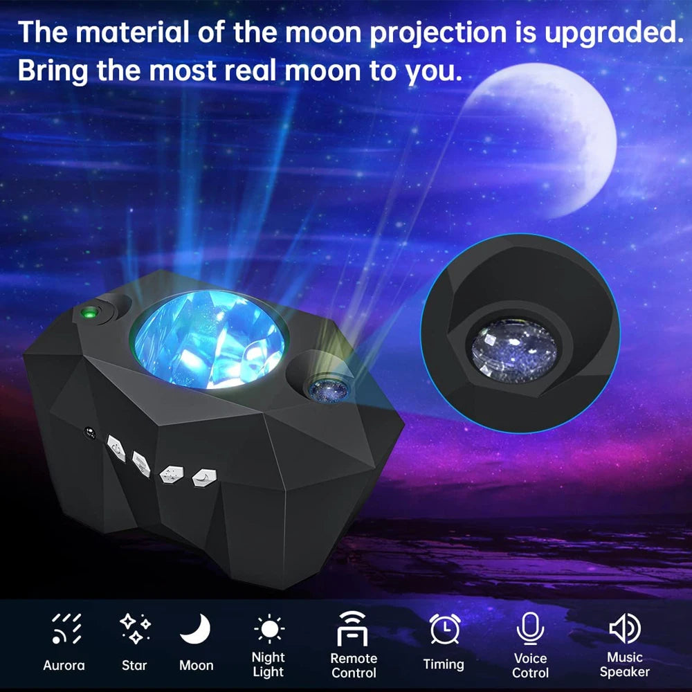 Aurora Galaxy Moon Projector